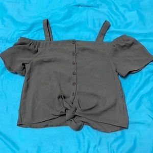 Girls Primark Cropped Shirt